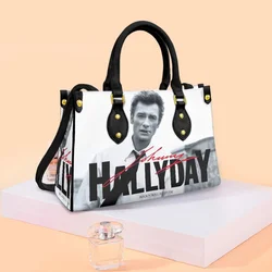 Handbags For Women Johnny Hallyday Print Luxury Teen Girls Shoulder Bag Large Capacity Fashion Tote Bags Leather Hand Bags New