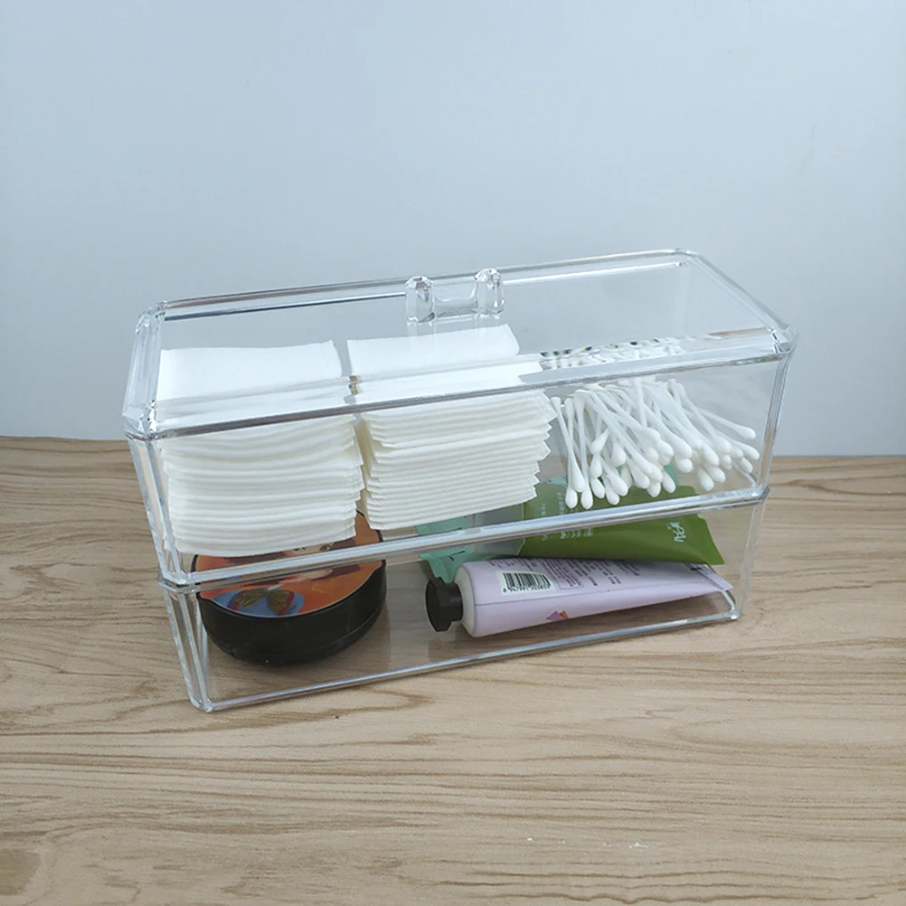 

1Pcs Simple Elegant Clear Acrylic Storage Box For Jewelry And Daily Essentials Organization