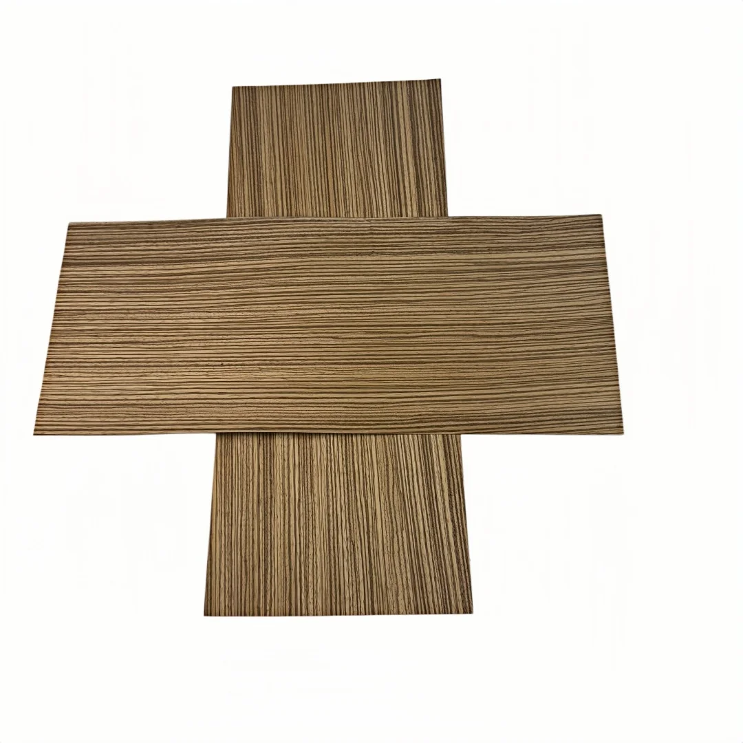 

2Pcs 0.5mm Natural Zebrawood Veneer, Bookmatched, Guitar Body Veneer, DIY Marquetry Veneer, Size 50x21cm