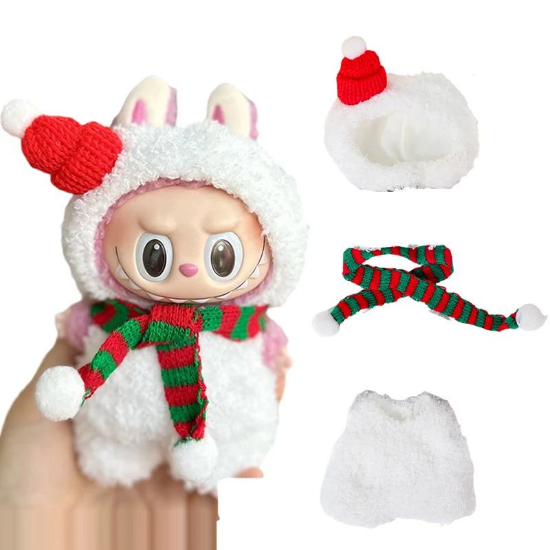 

Mini Doll'S Clothes Outfit Accessories For 17cm Korea Kpop Exo Labubu Idol Dolls Bear Jumpsuit Clothing