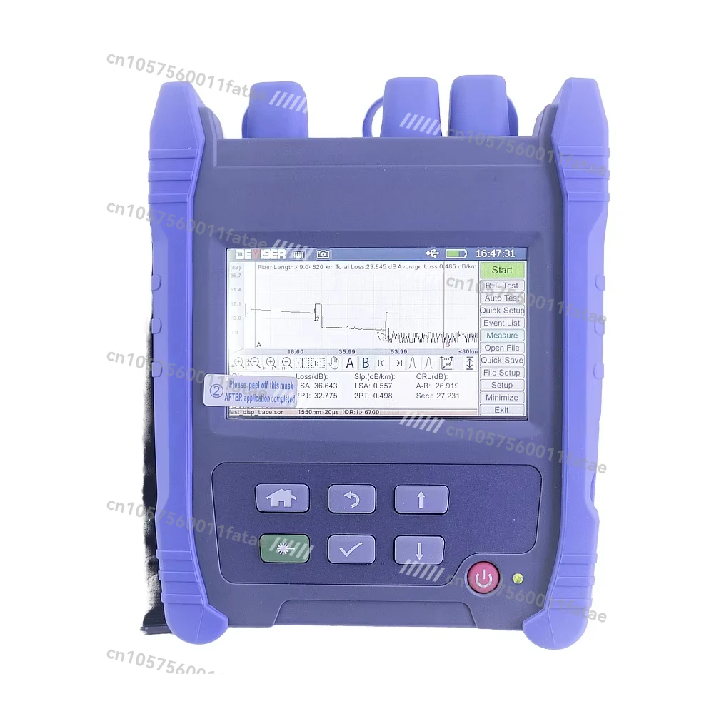 

Portable OTDR Optical Time Domain Reflectometer Optical Fiber with Touch Screen