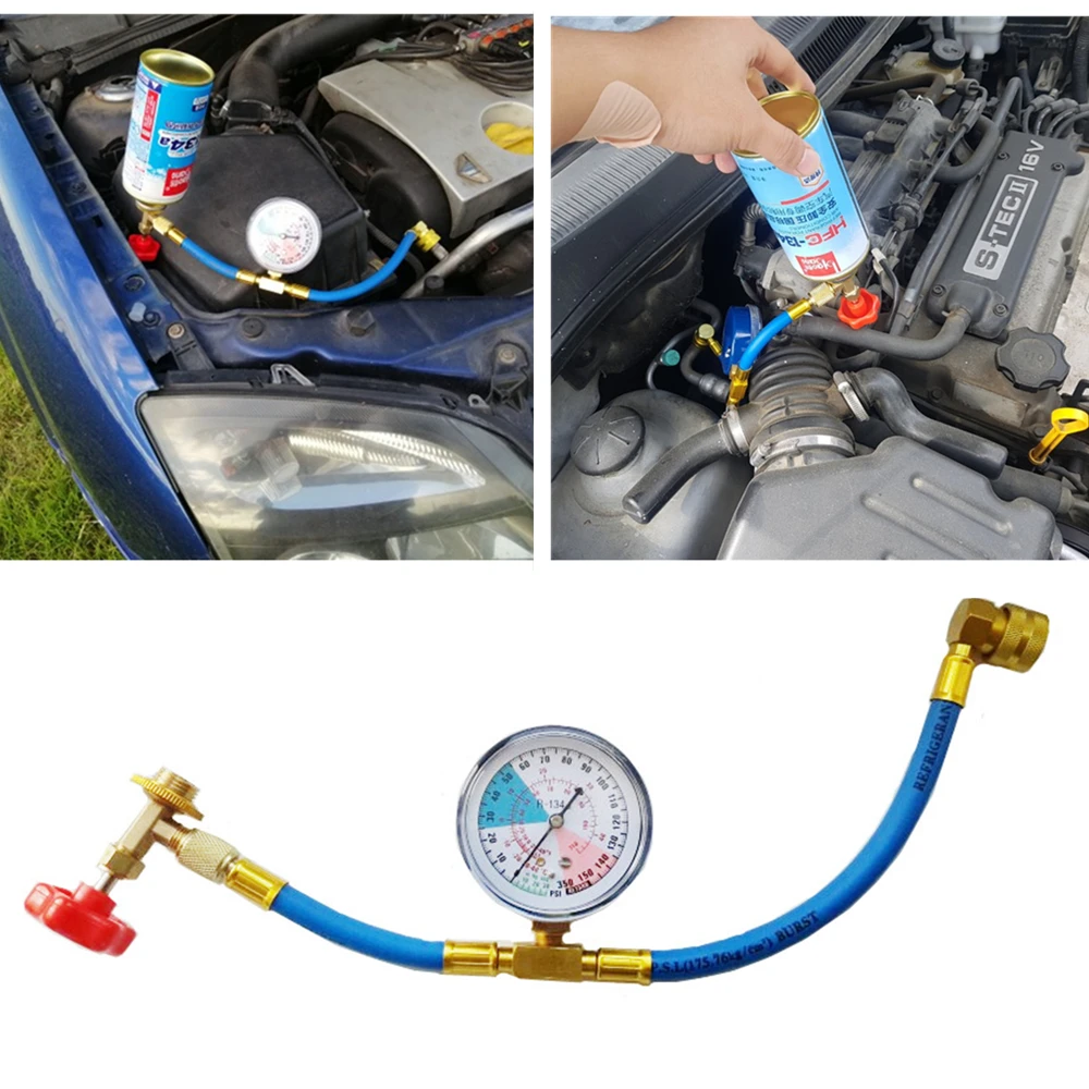Wholesale R134A Car Air Conditioning Refrigerant Recharge Refill Gas Air Car Air Conditioning Charge Valves Dropshipping