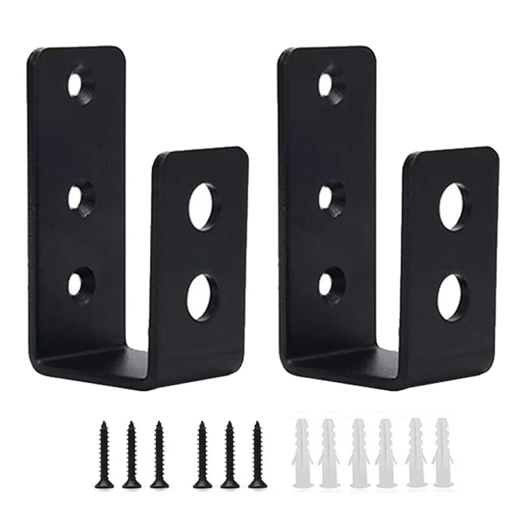 

Anti-Theft Door Bracket Door Barricade Brackets Mounting Screws Included U-shaped Brackets For Back Yard Doors Home Security