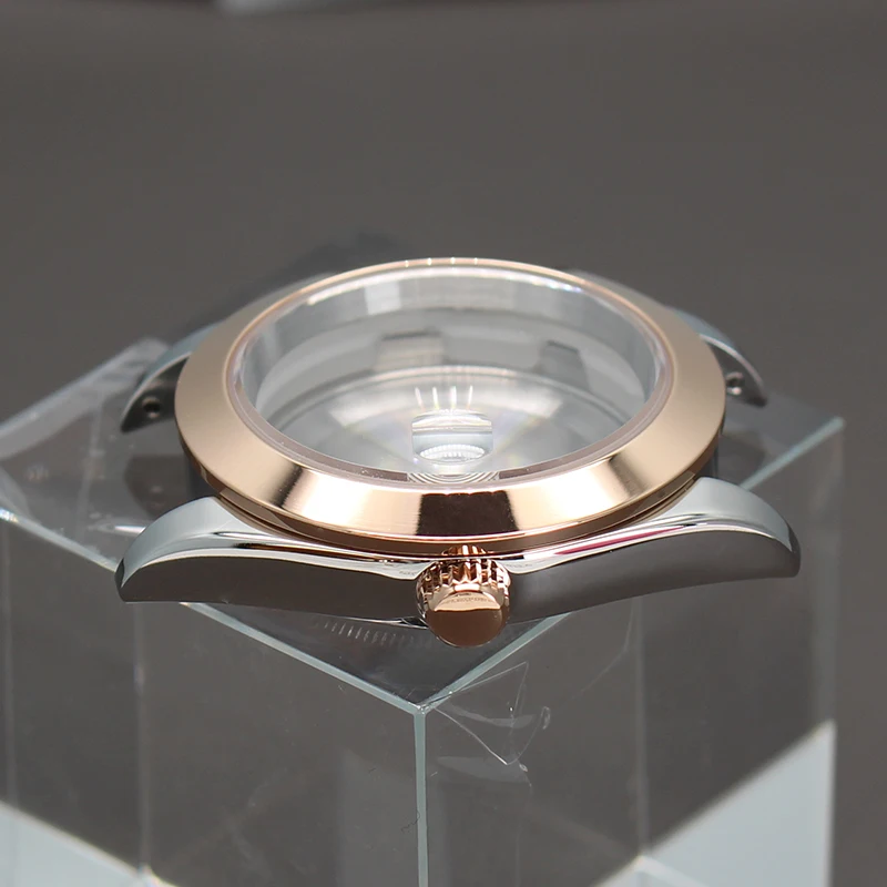 36 มม.40 มม.แฟชั่น BEVEL EDGE นาฬิกากรณี Sapphire สําหรับ Explorer Seiko NH35 NH36 NH34/38 4R36 Miyota8215 8205 การเคลื่อนไหว 28.5 มม.