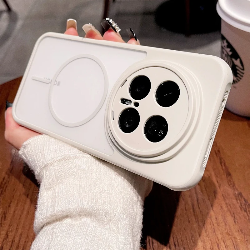

For Honor Magic 8 7 Pro Case For MagSafe Magnetic Matte Transparent PC Skin Feel Heat Dissipation Cover Fingerprint-Resistant