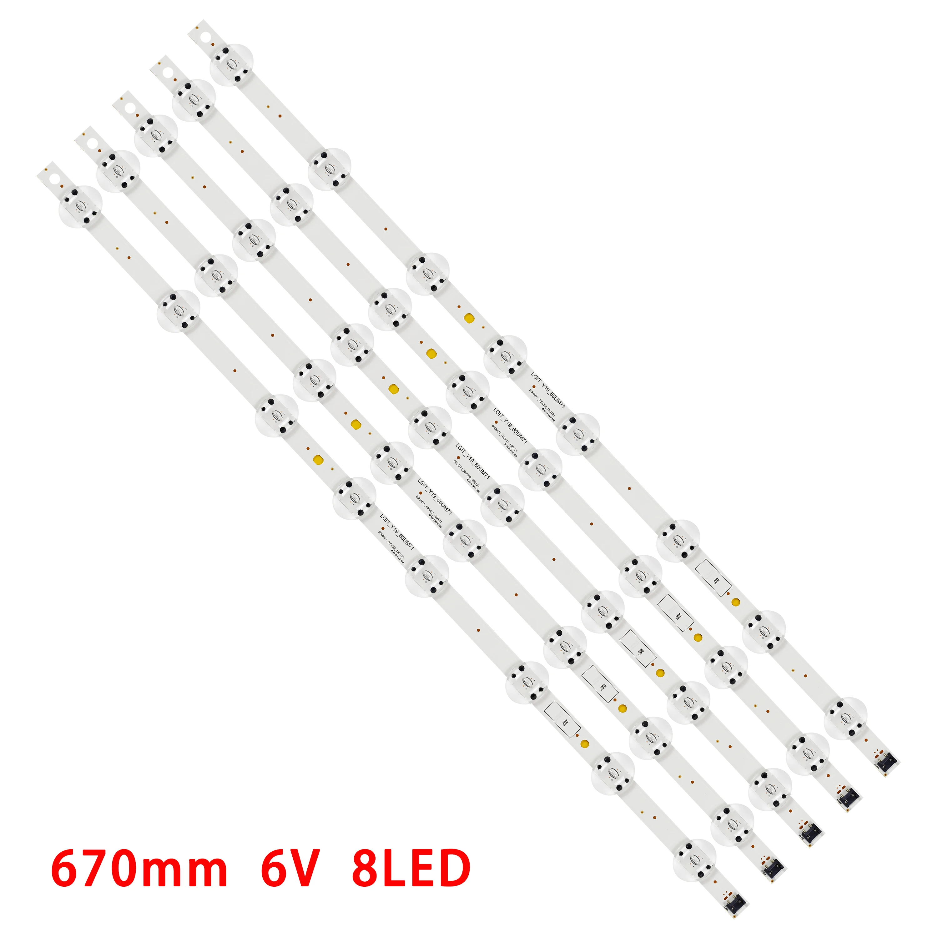 

5pcs/set LED Backlight Strip For LG 60UM7100DUA 60UM7270 60UU640C NC600DQE-VSHP7 60UM7270PSA 60UM71 60UM6950 60UM7100 60UM6900