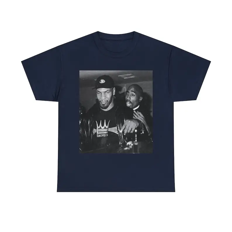 Mike Tyson & 2Pac TshirtOld School RapHip Hop ClothingUnisexClassic FitRapper Shirt