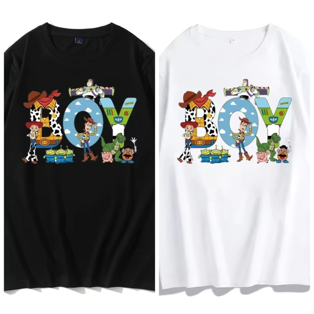 

Футболка с принтом «История игрушек Диснея», летняя женская повседневная уличная футболка с короткими рукавами, футболка с рисунком мультфильма, футболки в стиле Харадзюку, топы