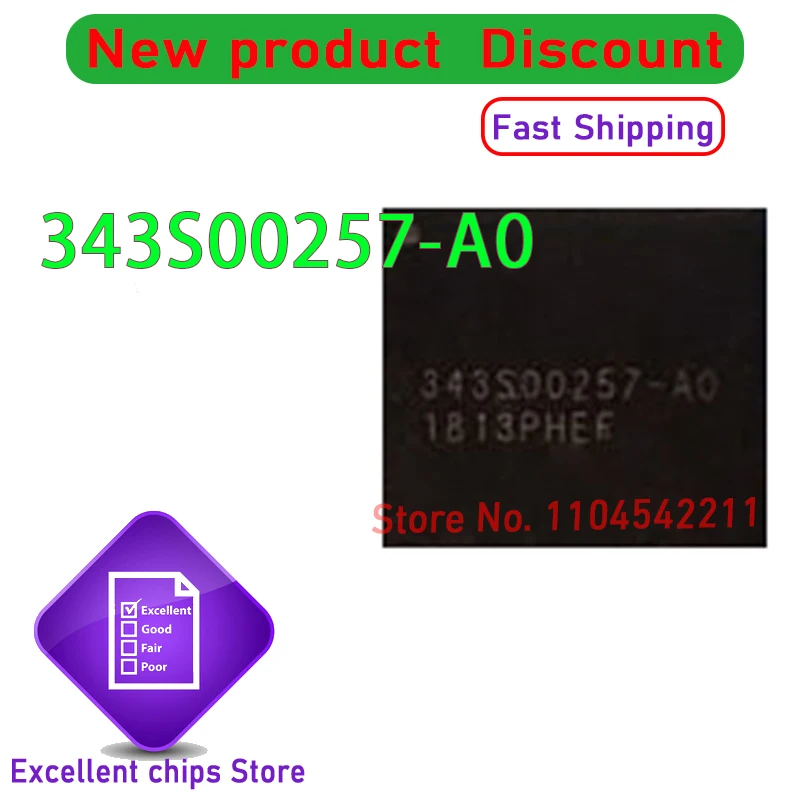

1PCS/LOT 343S00257 343S00257-A0 BGA IC Chip New Original Genuine
