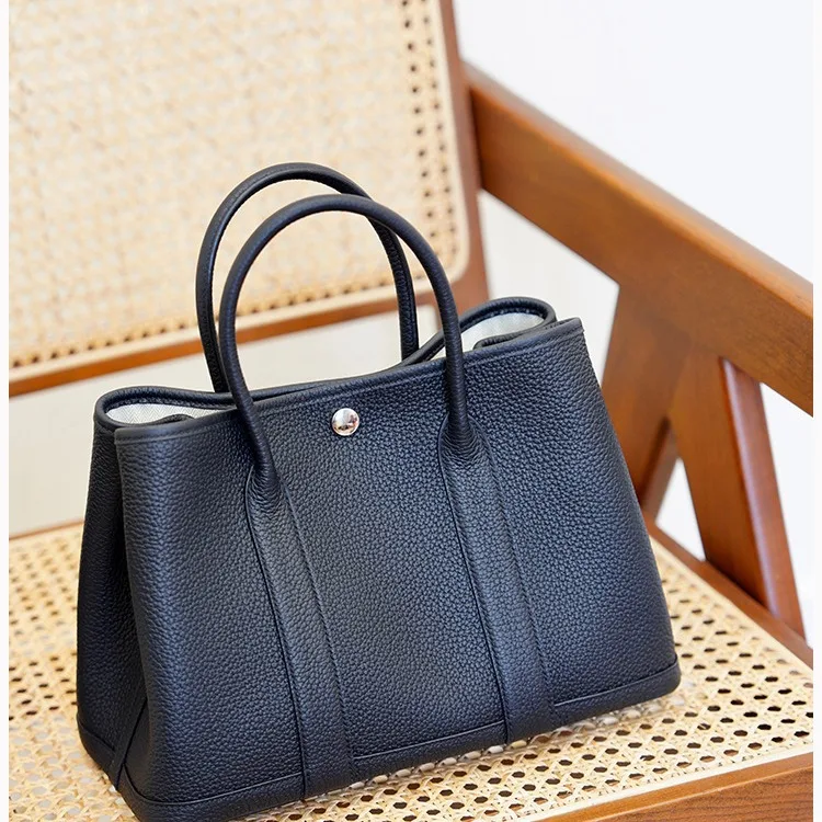 Large Capacity Leather Bag High-end Feel First Layer Cowhide Women's Genuine Leather Tote Bag Large Capacity Commuter Handbag
