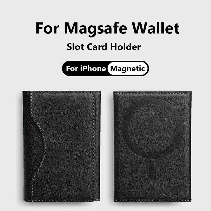 Luxury Leather For Magsafe Magnetic Fold Wallet Case For iPhone 16 15 Pro Max 14 Plus 13 12 Slot Bank ID Card Holder Bag Cover