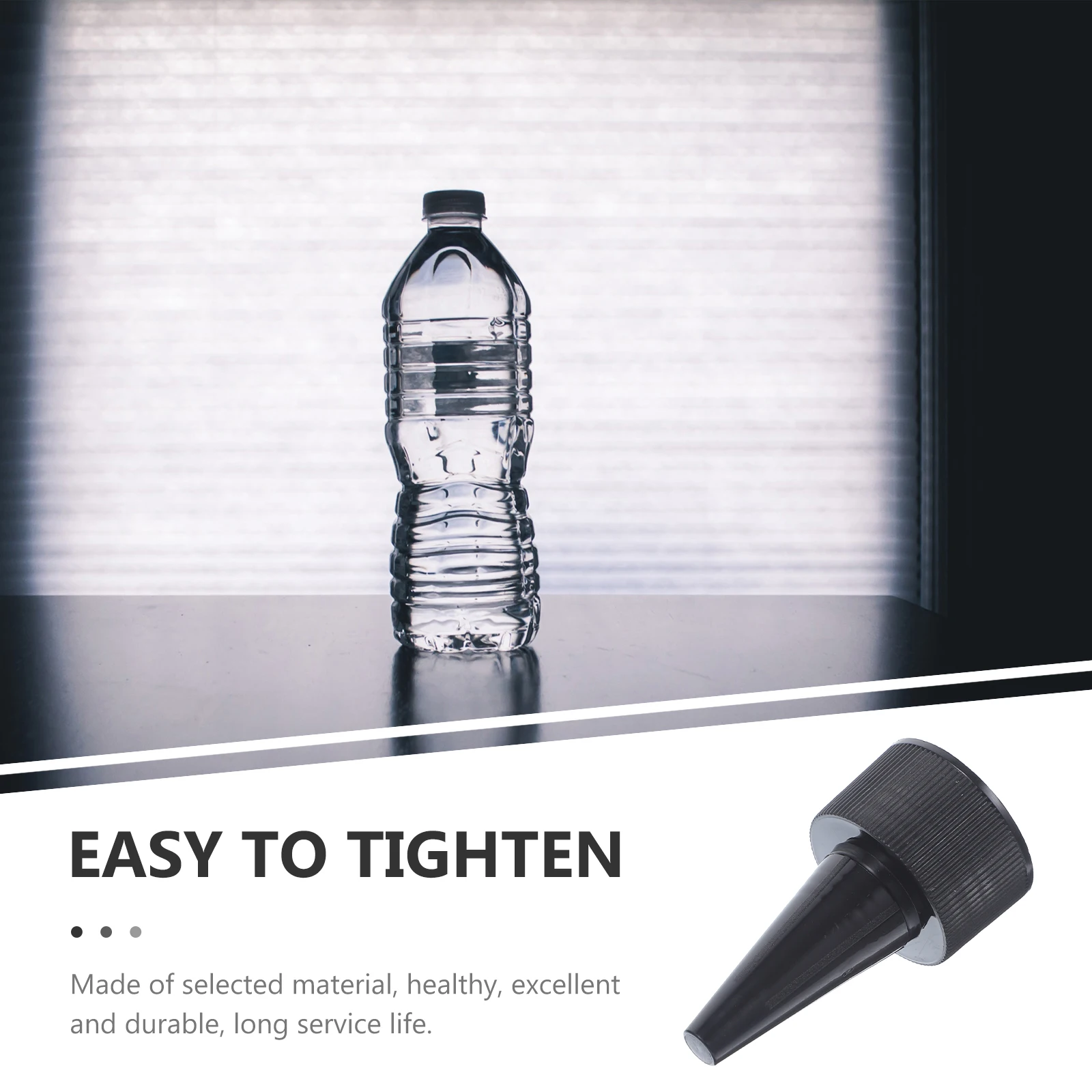 

50pcs Sports Pull Replacement Lids Leak Proof Reusable Bottle Caps Seal Dustproof Home Daily Use Durable Cap for for Camping