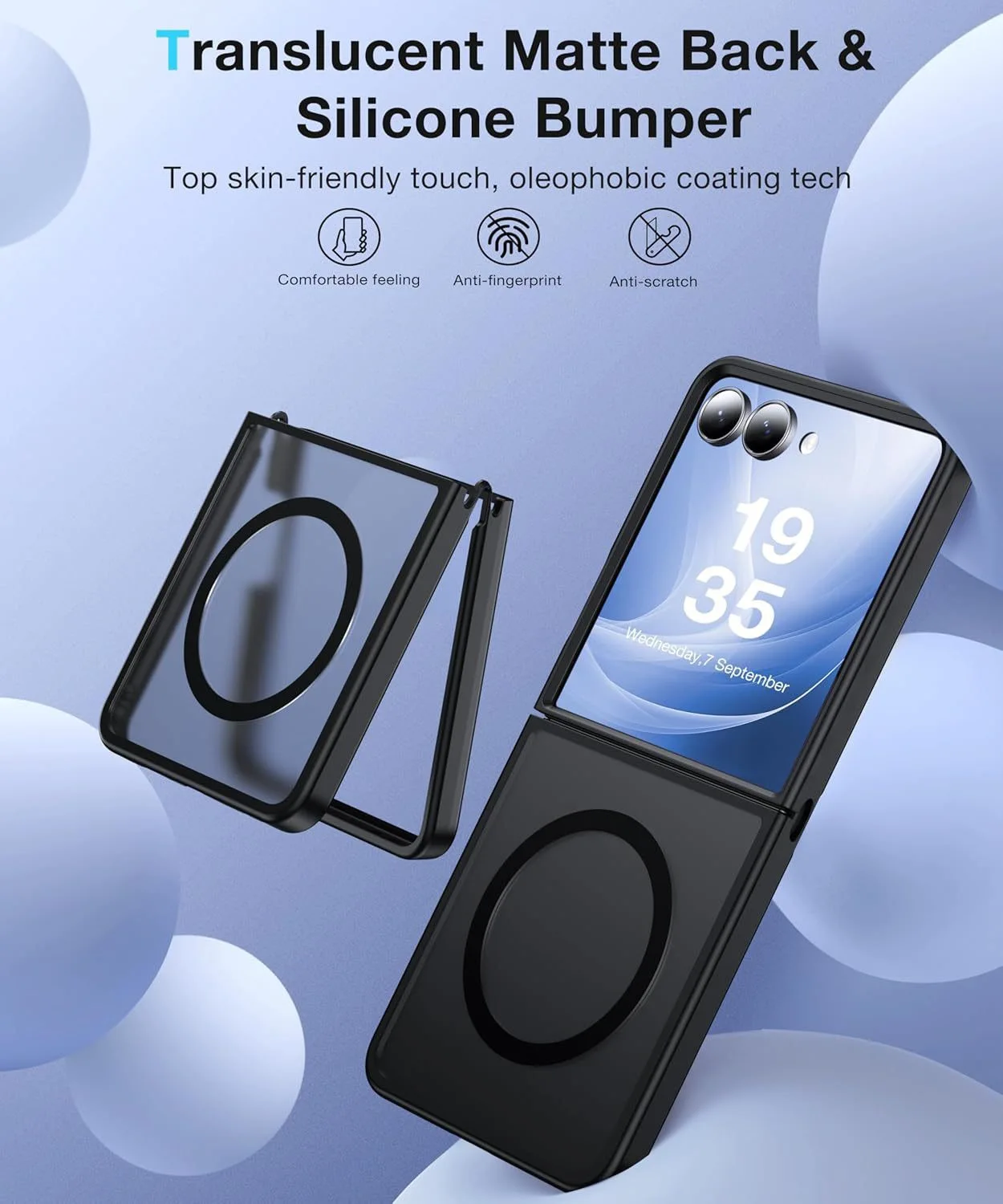 Luxury Matte Magnetic Charge Phone Case For Samsung Galaxy Z Flip 8 6 7 FE For Magsafe Skin Feel Shockproof Fold Cover Funda