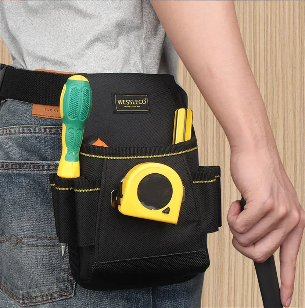 Multi-functional Electrician Waist Pocket Pouch Tool Bag New 1680D Oxford Cloth Storage Bags Waist Pack Hardware Repair Belt