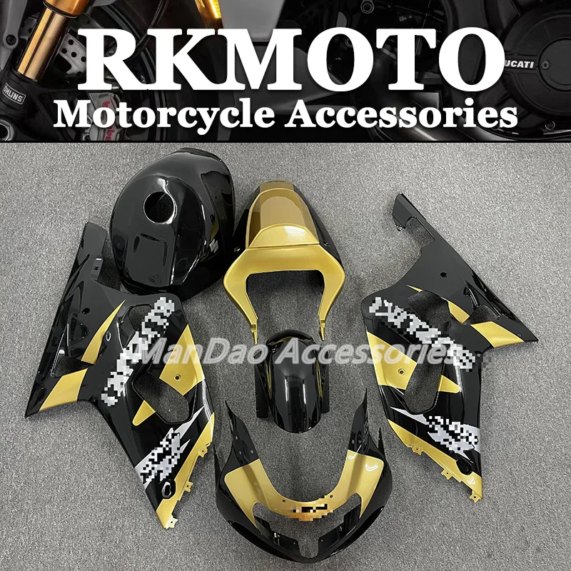 

Motorcycle Whole Fairing kit fit for GSXR600 750 01 02 03 GSXR 600 GSX-R750 K1 2003 2001 2002 full Fairings set Gold Black