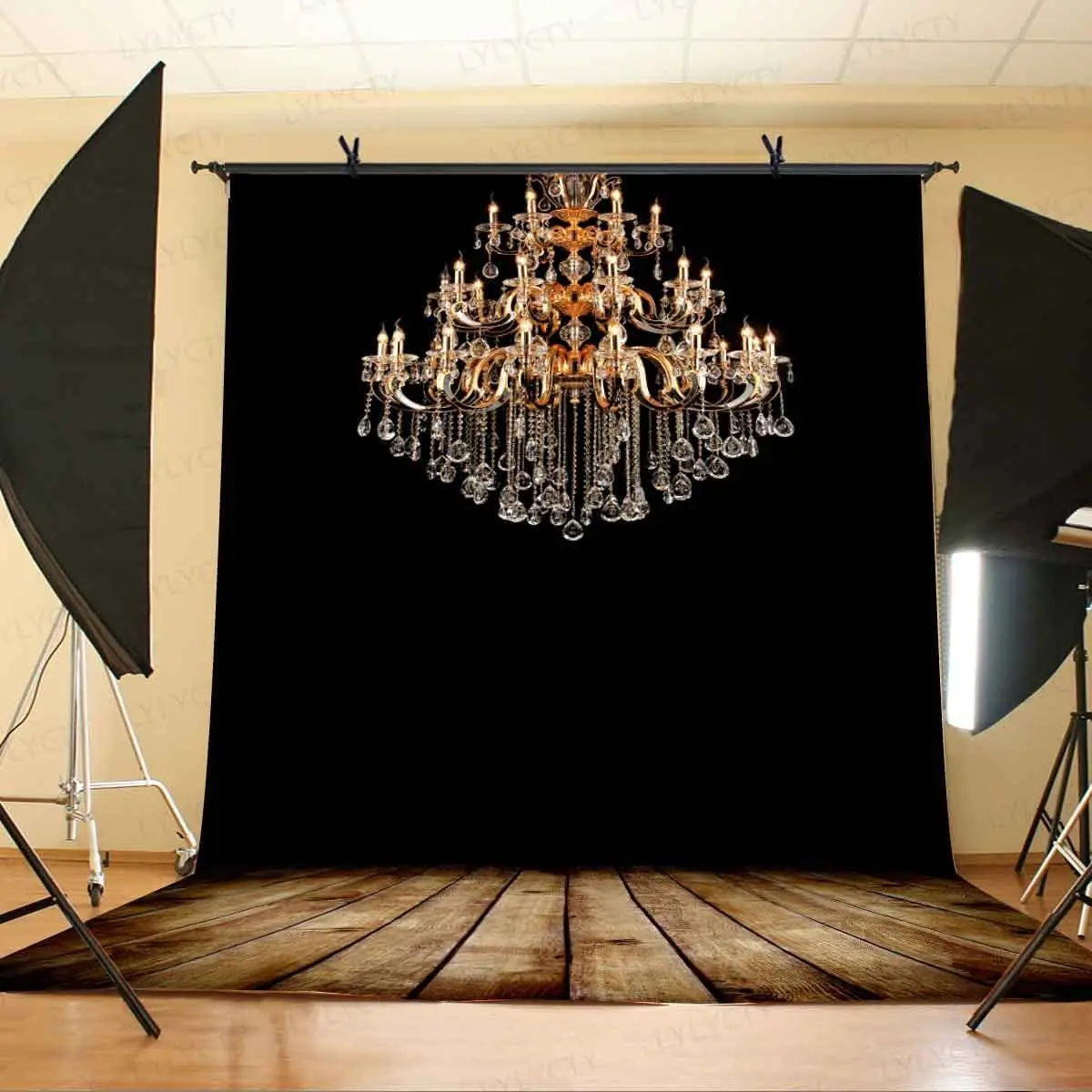 Gorgeous Chandelier Photography Backdrop European Chandelier Background For Party Decor Banner Photo Booth Studio Props Poster