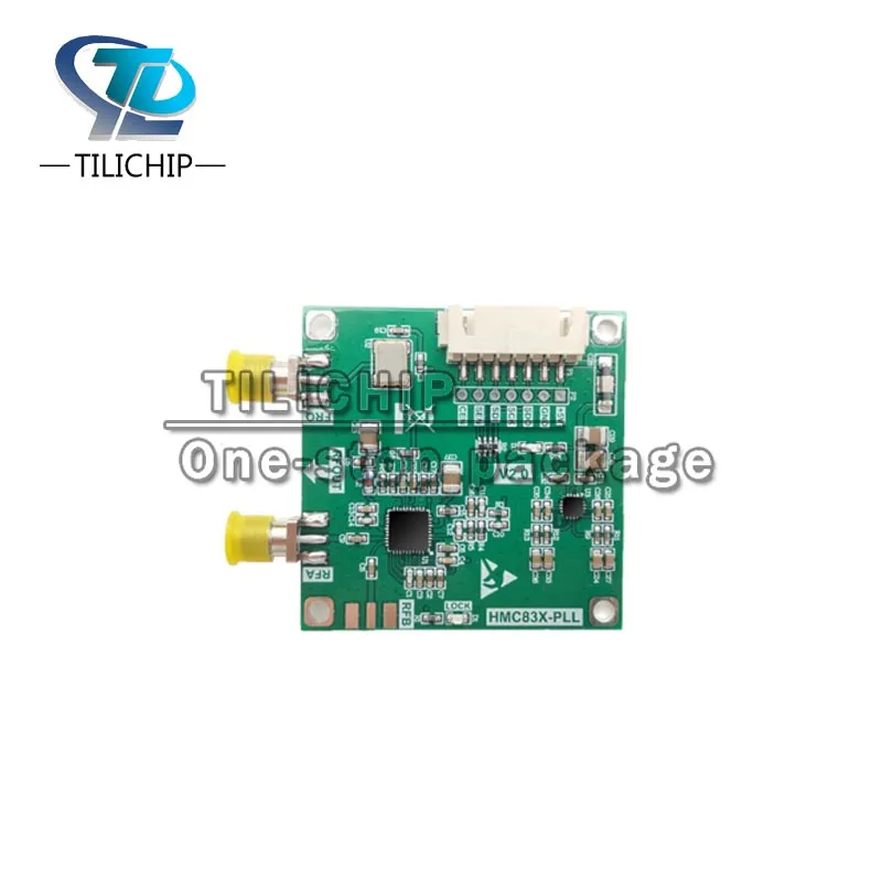 

Модуль генератора сигналов HMC833 широкополосный источник частоты PLL 25M-6G Источник радиочастотного сигнала низкий уровень шума LDO