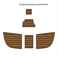 1997 Sea Ray 330 Sundancer Swim Platform Pad Boat EVA Foam Teak Deck Floor Mat SeaDek Gatorstep Style Self Adhesive V317 MJL