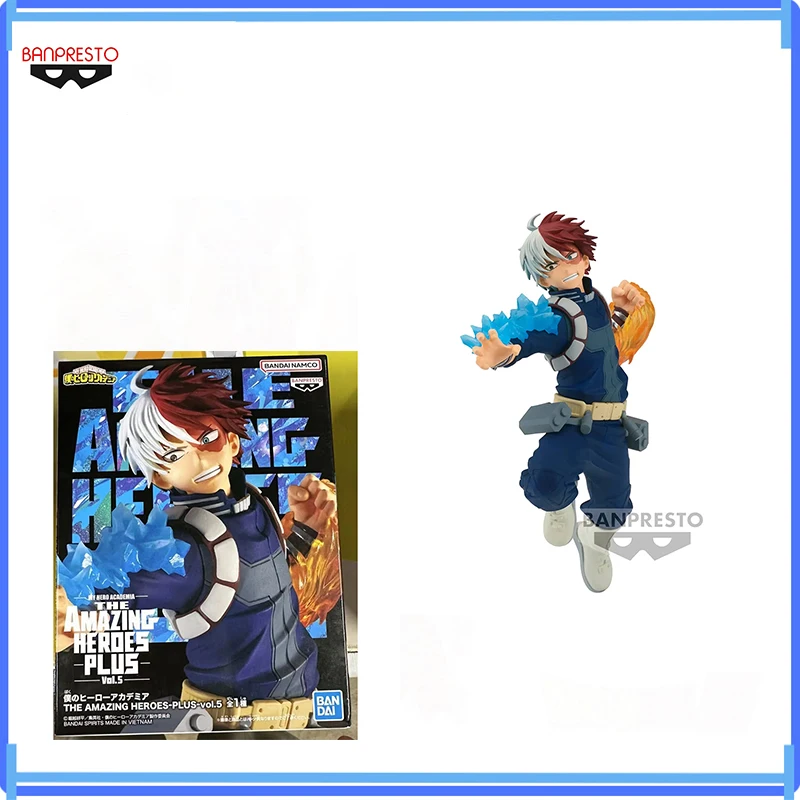 Bandai Original auf Lager mein Held Akademie Todoroki Shoto erstaunlich plus Vol.5 Ban presto Action figur Modell PVC Box Spielzeug