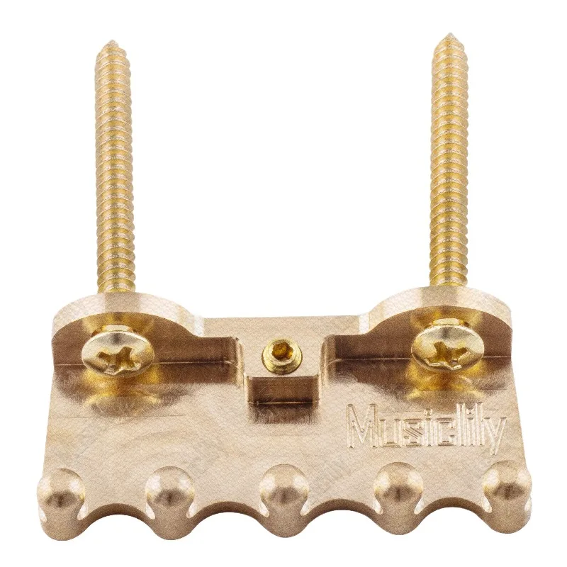 Universal Electric Guitar Vibrato System Bridge Spring Tension Plate Hook Claw Brass Strap Screw