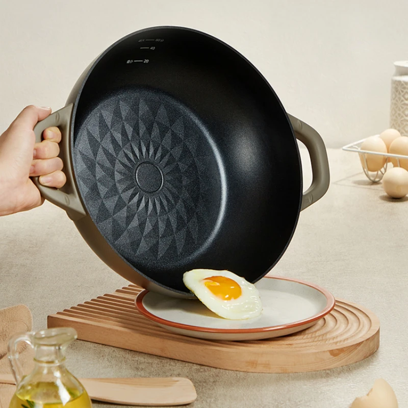 Panci Listrik Rumah Tangga Multifungsi Tiga Lapis Kapasitas Besar Memasak dan Merebus Hidangan Gesekan Kecil Terintegrasi