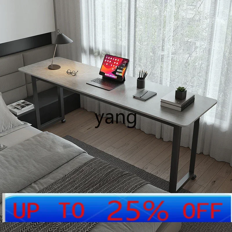 LTT rock slab cross bed table removable side bedroom ultra-narrow long bed computer table