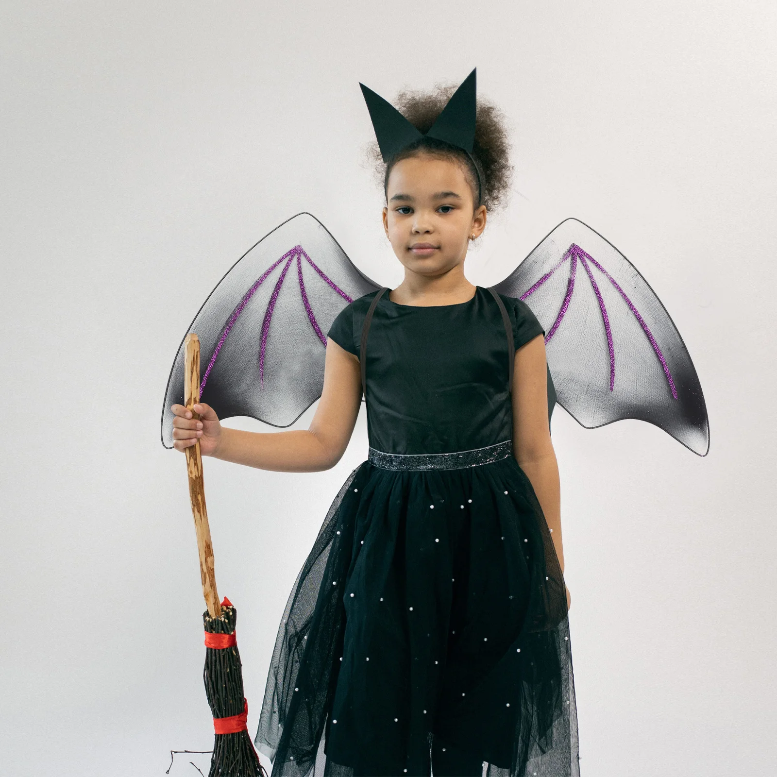 

s Black Bat Wings for Adults Halloween Party Supplies Wing Prop Red Halloween Wing Color Costume Stage Show