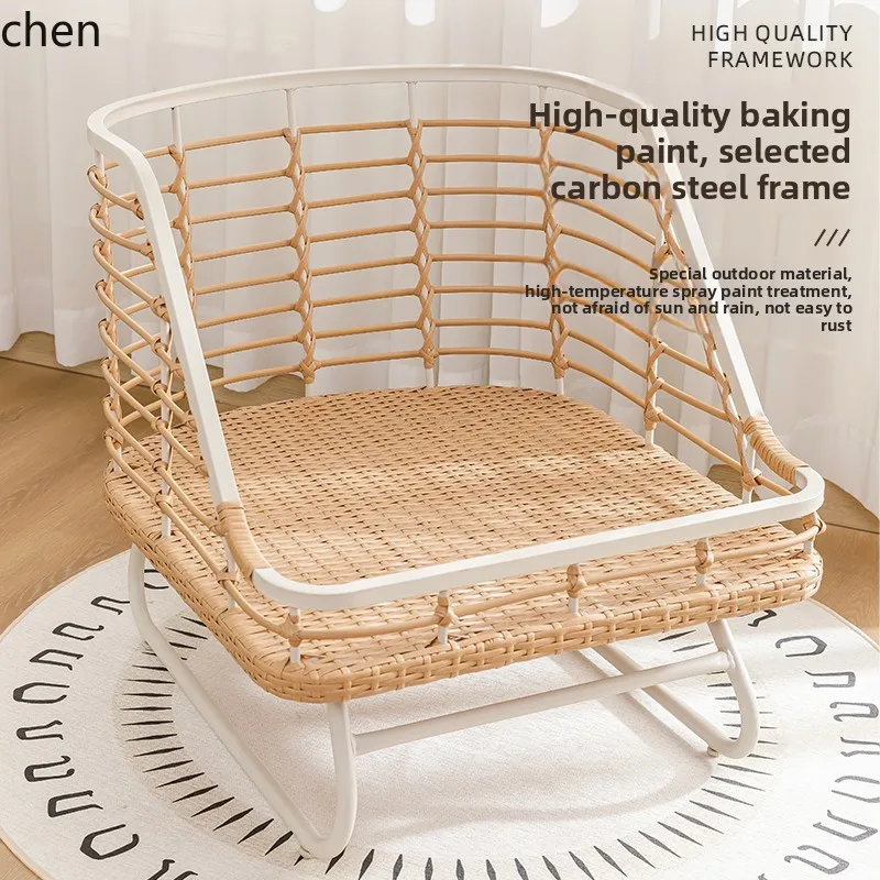 YFY Balcony Small Table and Chairs Outdoor  Sofa Rattan Chair  One Table Two Chairs Three-Piece Set     and Chair Set