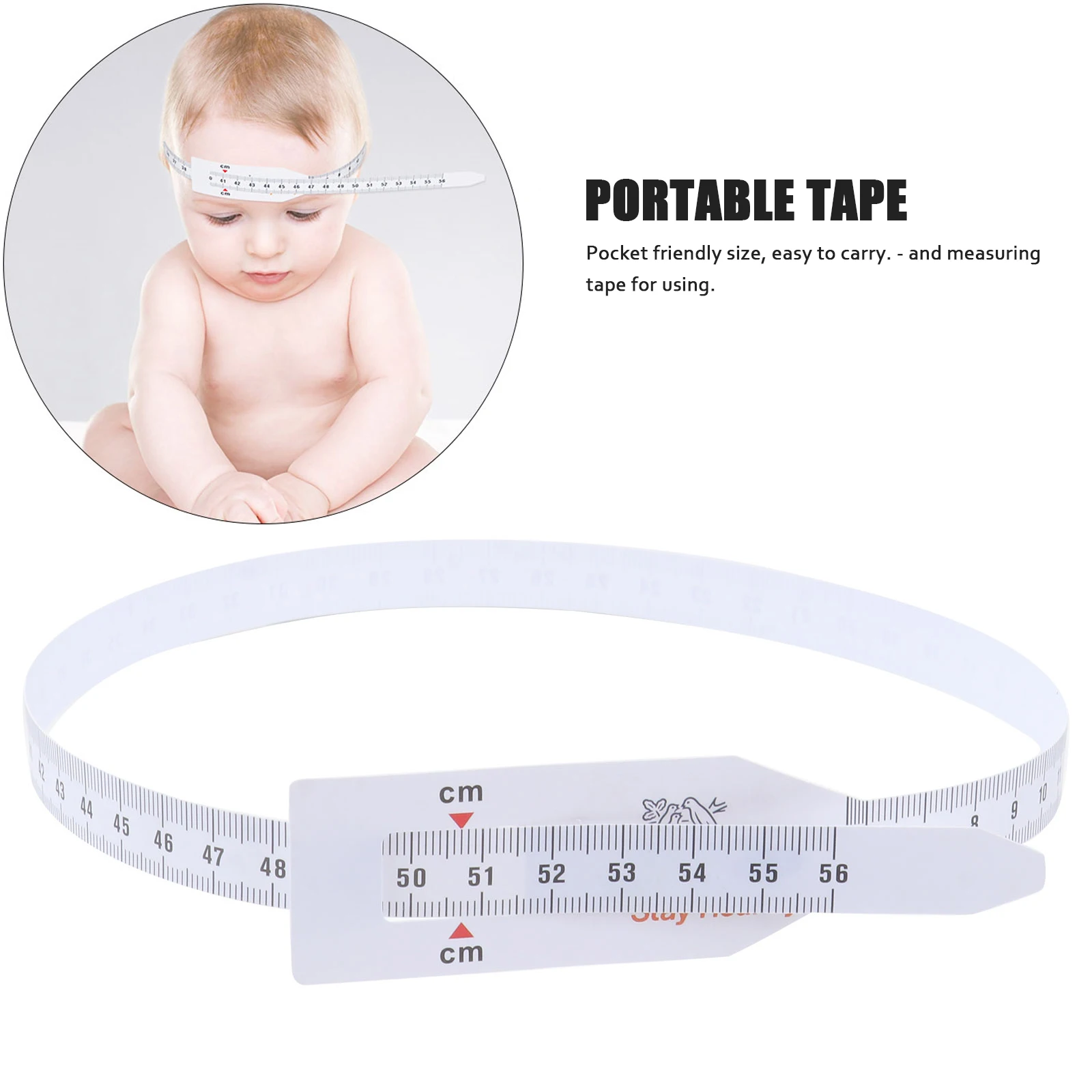 

6 Head Circumference Measuring Tapes Plastic Baby Tool Set Accurate Calibration Flexible Portable Soft Accessories