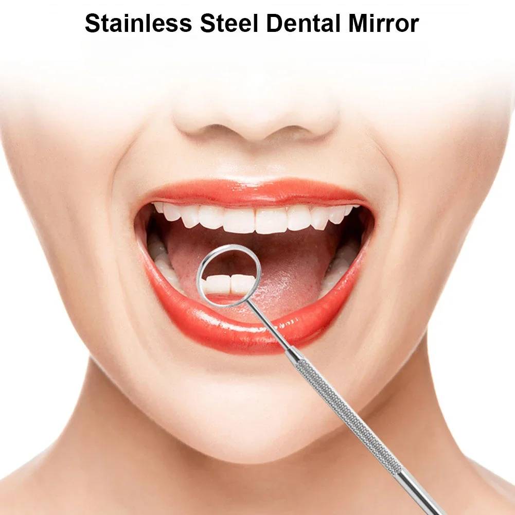 Stainless Steel Dental Mirror Oral Multifunction Checking Tools Detachable Handle Mirror Dentist Clinic Teeth Inspection Mirror