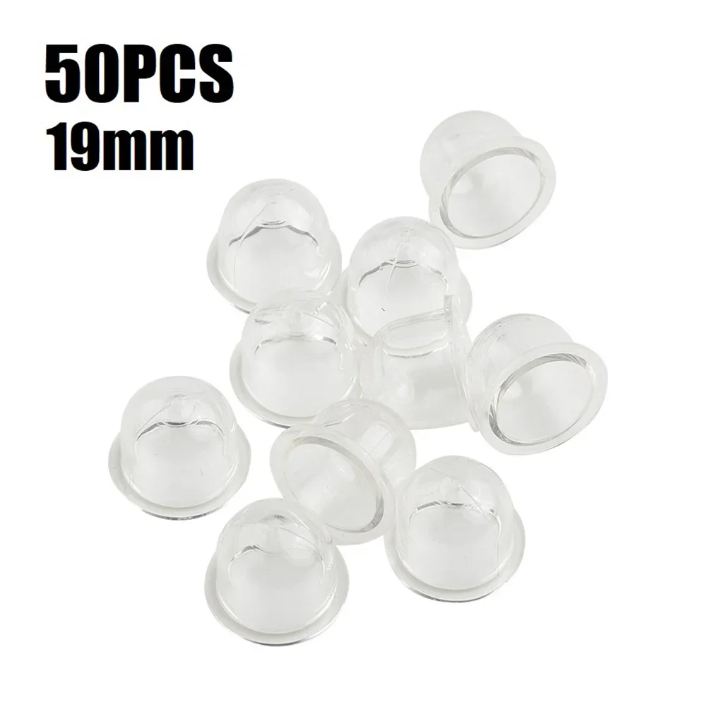 50pcs Carburetor Primer Bulb PVC Fuel Pump For Chainsaws Blower Trimmer Brushcutter Garden Power Tools Replacement Accessories