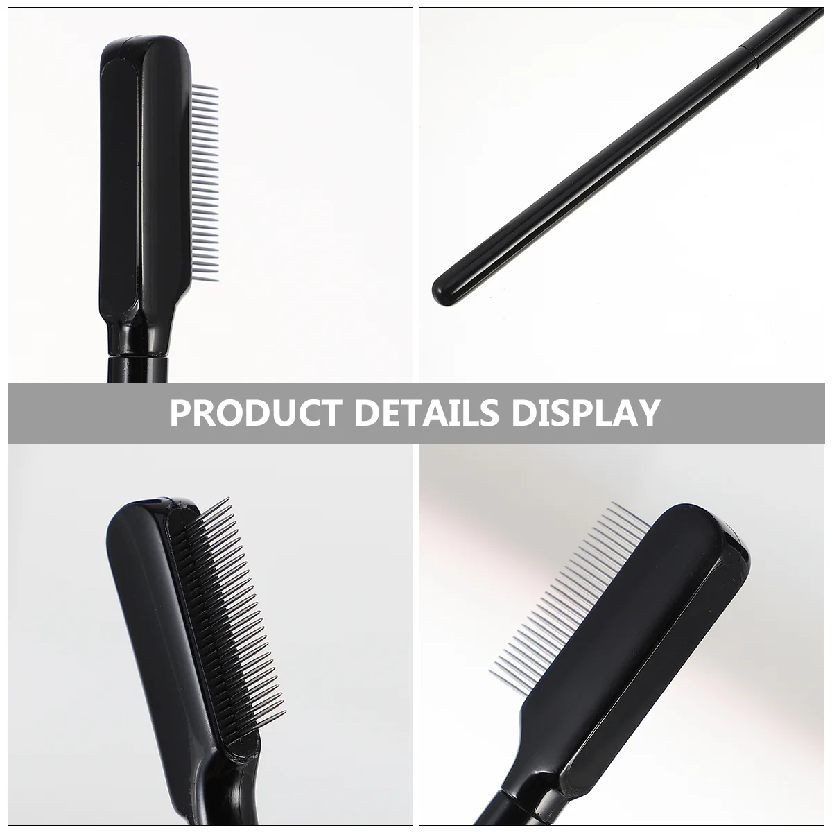 Eyebrow Brush Eyelash Comb Lengthening Mascara Single-sided Grooming Tool Black Wooden Handle Eyebrows Repair Miss