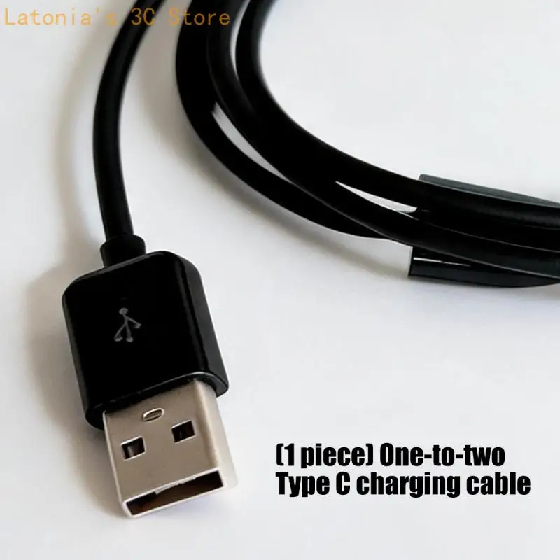 Type C Charging Cable Supports 10W Output For Two Devices At Once Durability PVC Coating For Daily Use In Car Or Dorm X3UB