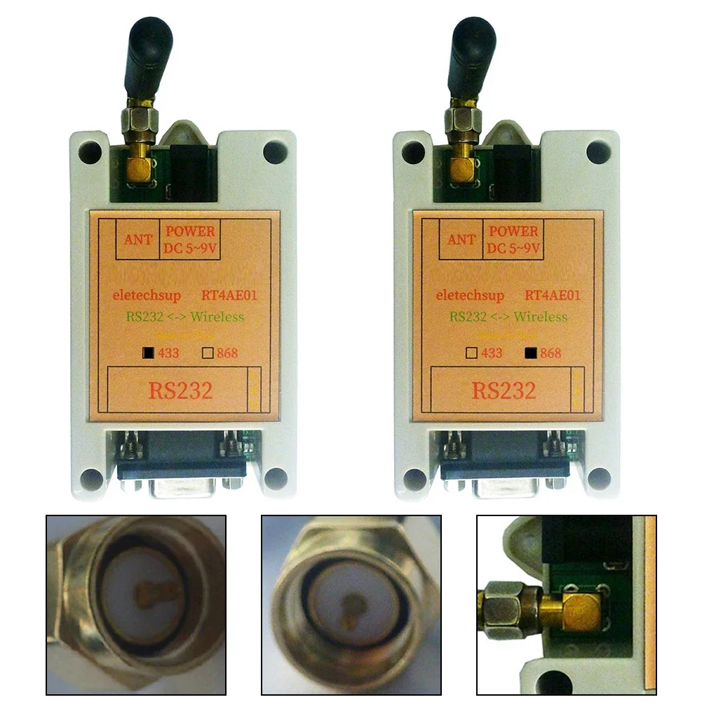 

Reliable Wireless Transceiver for Extended Distance Serial Data Transmission RS232 433M & RS232 868M Compatibility