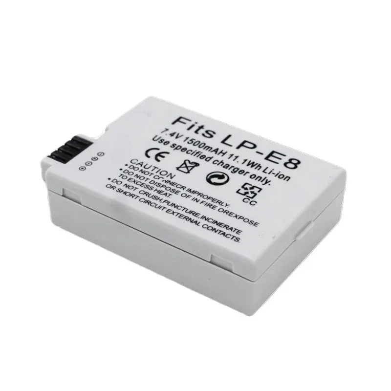 Nuevo 7,4 V 1500mAh LP-E8 LPE8 LPE8 baterías de cámara para Canon 650D 700D 550D 600D T2i T3i T4i T5i X4 X5 X6i X7i cámara DSLR