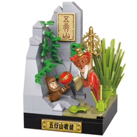 MOC Chinese Myth Journey to the West Building Blocks Sun Wukong Pigsy Ox Demon King Monkey King Figures Bricks Toys