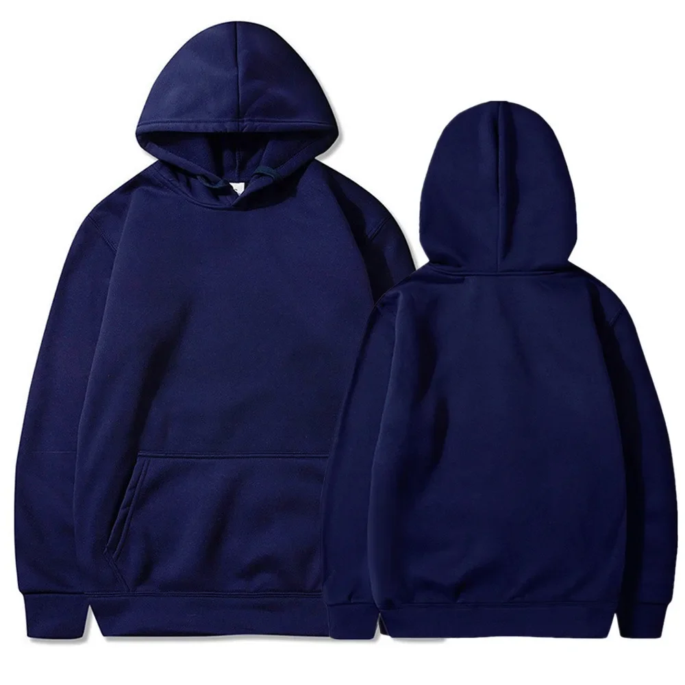Unisex Fleece Lined Hooded Sweatshirt Oversized Fit for Jogging Travel Trendy Teens Street Style