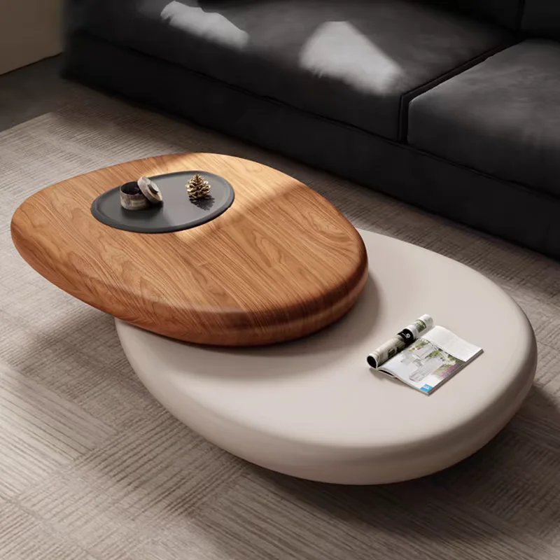 

Italian minimalist Italian designer creative floating large apartment tea table Internet celebrity senior