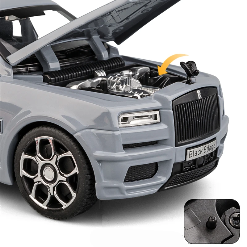 1:32 Rolls Royce Cullinan SUV Alloy Luxy Car Model Diecast Metal Toy Car Vehicles Model Simulation Sound and Light Children Gift