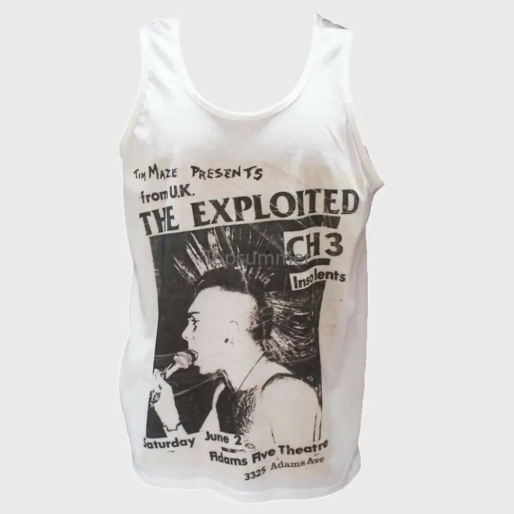 The Exploited Punk Rock Hardcore T-Shirt Vest Top Discharge Gbh