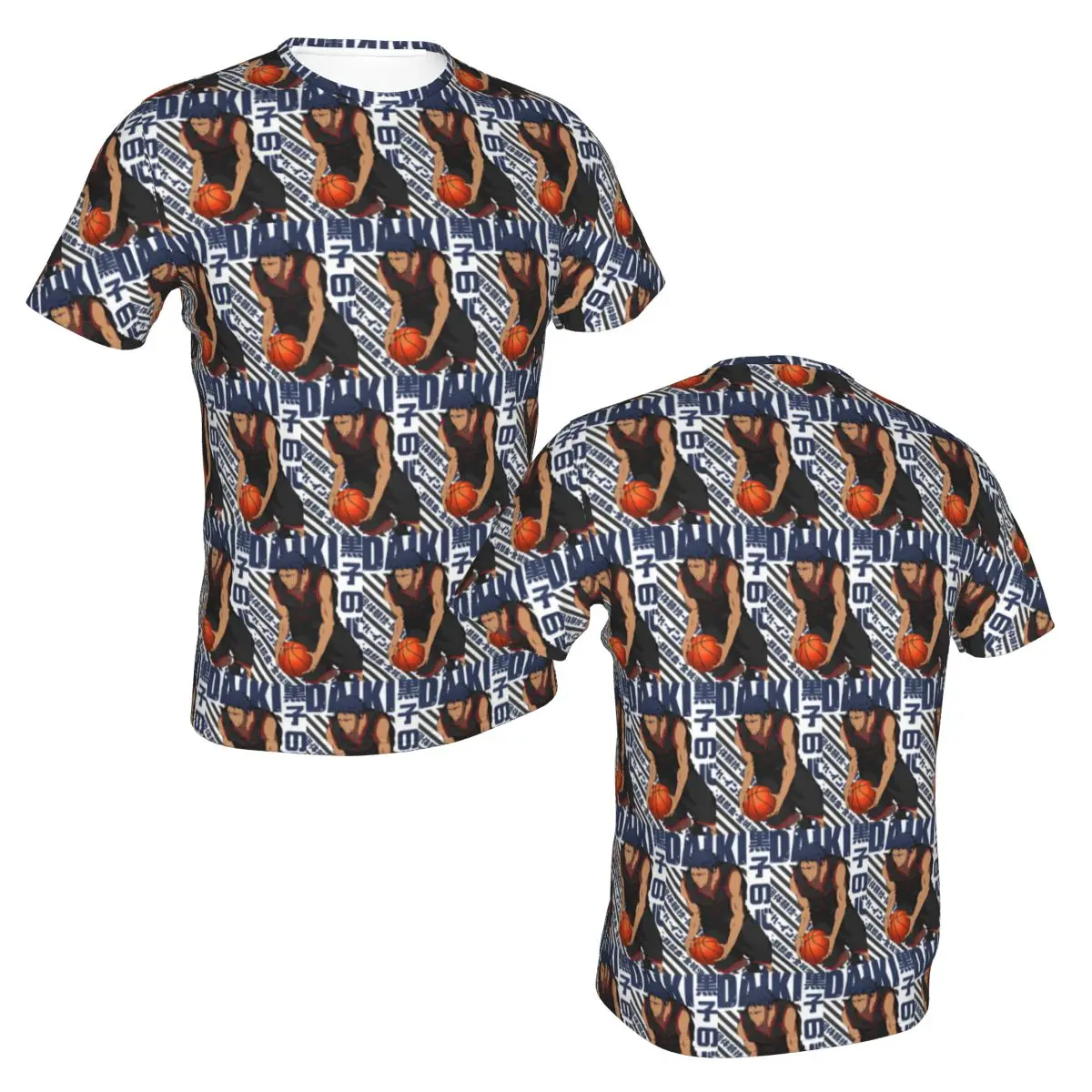 100% Cotton Harajuku Basketball Kuroko No Basket Basuke Kaijo T-Shirt Men's Classic T Shirt Men Crew Neck Summer Shirts Tops