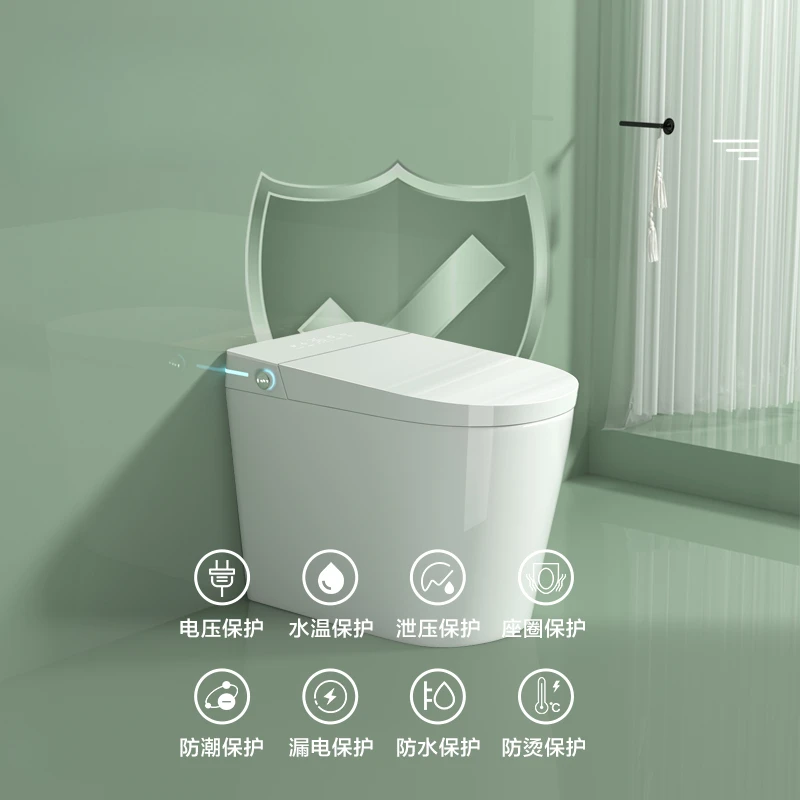 

Smart toilet fully automatic flip-top instant hot electric toilet without water pressure limit