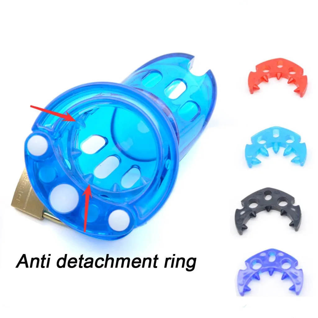 

Plastic Chastity Cage Device Accessories CB6000 Anti-off Spiked Ring Bondage Penis Cock Ring for Men Sex Toys Adult Games 18+