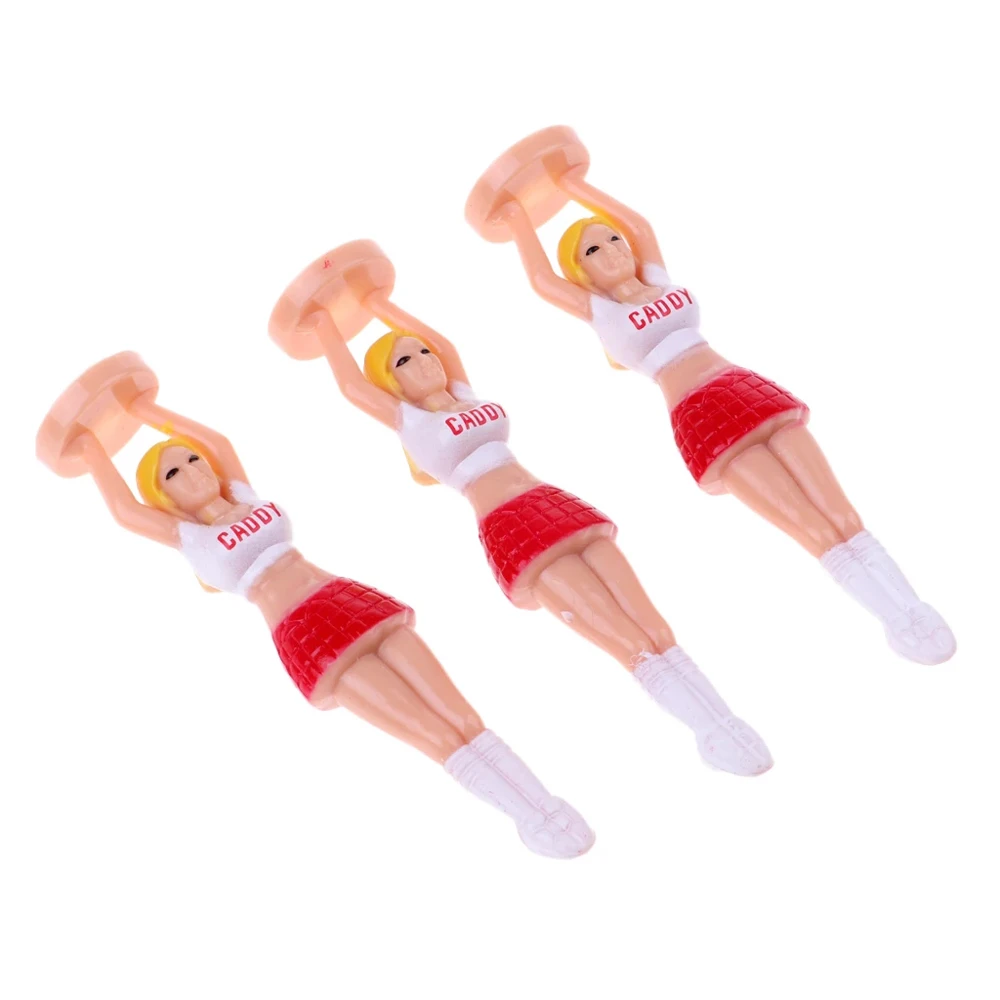 Golfer Gift Novelty Womens Golf Practice Girl Golf Tee Golf Ball  Holder Lady Golf Tee Golf Ball Tees Cheerleaders Tee