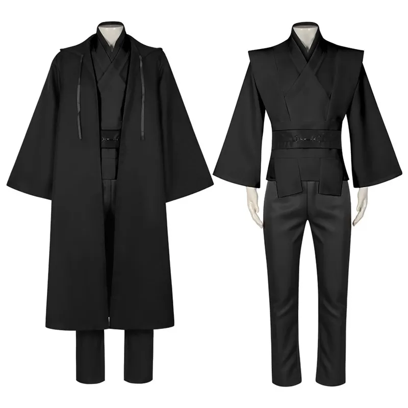 

Halloween Sith Robe Cosplay Performance Costume Jedi Knight Anakin Skywalker Long Robe Women's Traditional Ethnic S...