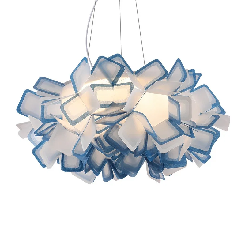 Imagem -03 - Flower Shaped Led Pendant Lights Teto Abajur Acrílico Home Decor Pendurado Luz Sala de Estar Quarto Design Lâmpada