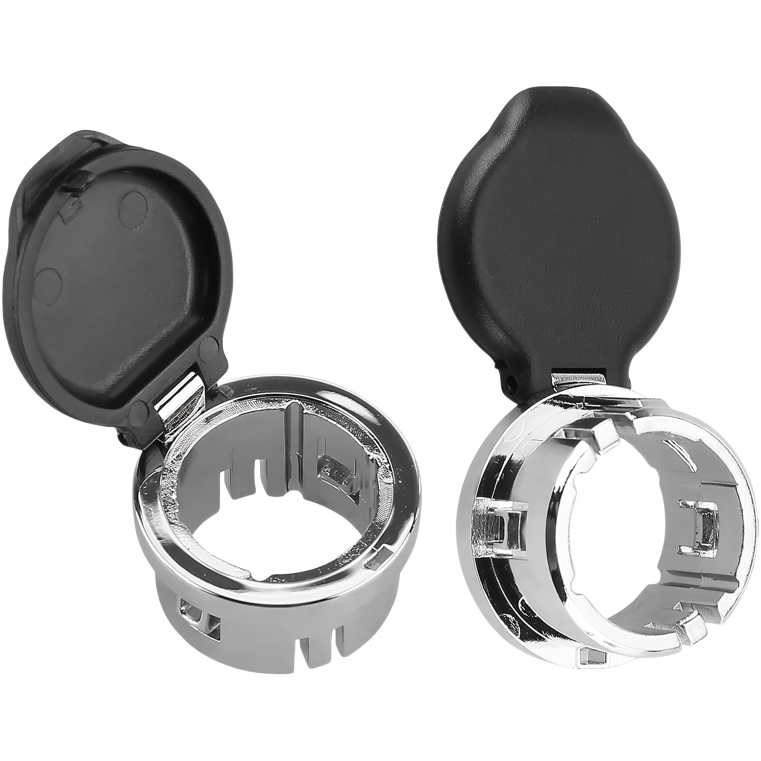 Chrome 12V Power Socket Plug Cover OEM 20983936 With Mount Bracket for Chevrolet Silverado GMC Sierra 1500 2500HD 3500 2007-2013