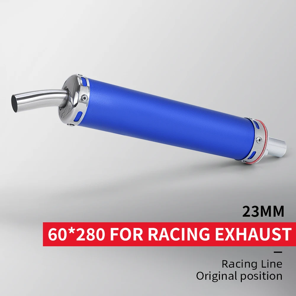 Motorcycle exhaust pipe silencer, style design，Racing Line，Original position，28MM metal universal exhaust pipe