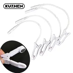 Clip para aliviar el dolor de oído, cable de conexión de electrodo tens, 2 piezas, 2,0mm