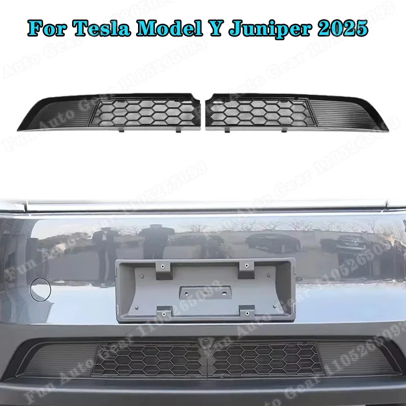 

Для Tesla Model Y Juniper 2025, решетка переднего бампера, сетка против насекомых, вентиляционная крышка, решетка, защитная решетка, аксессуары